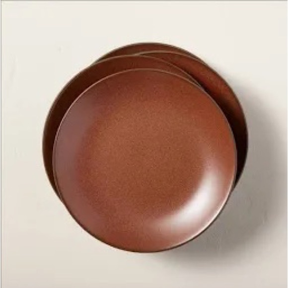Hearth & Hand Other - HEARTH & HAND 4pk Stoneware Exposed Rim Appetizer Plates, Cinnamon, NWT
